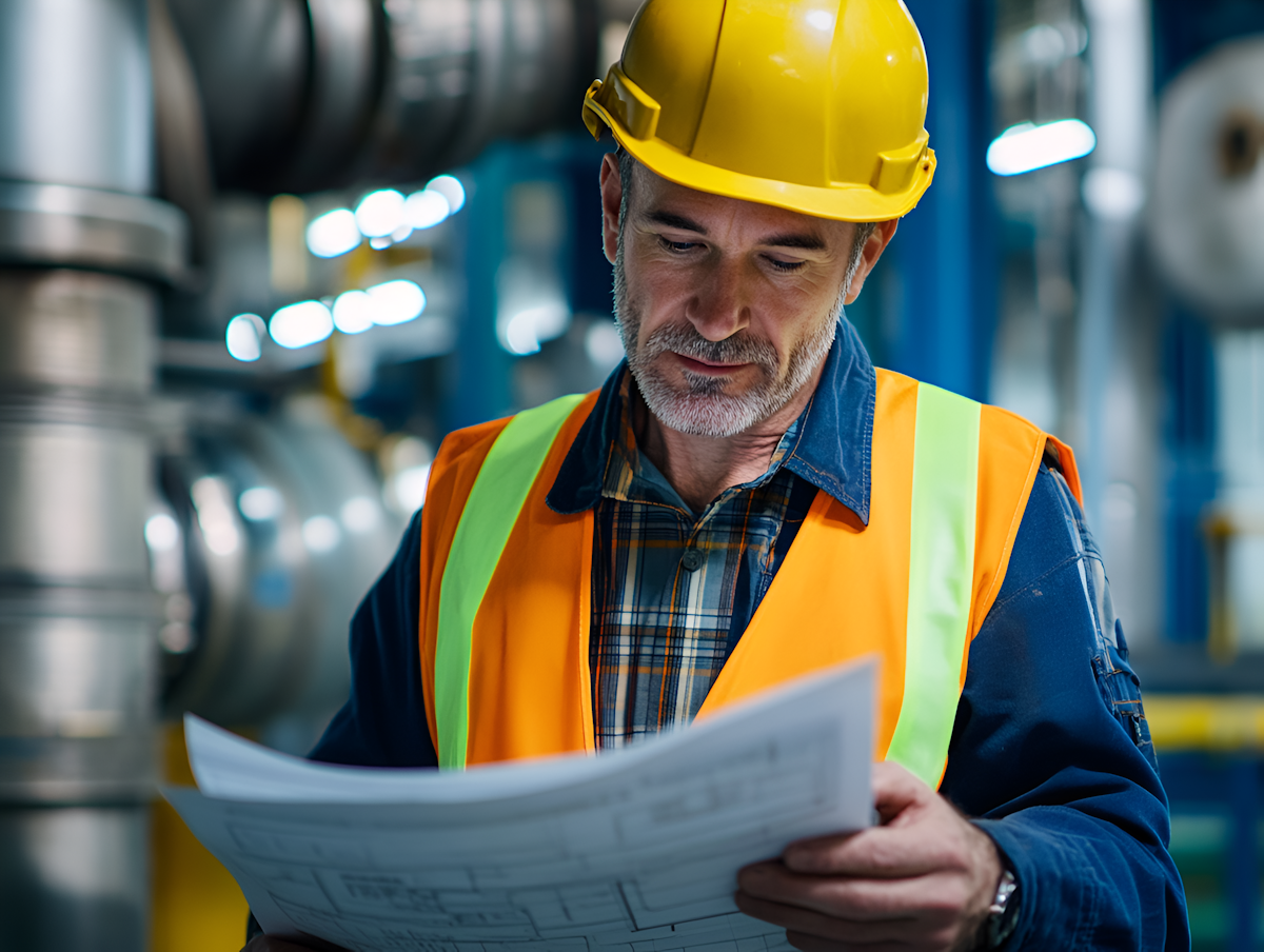 industrial engineer at work